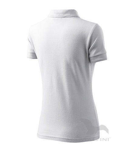 Pique Polo Polohemd Damen weiss XS