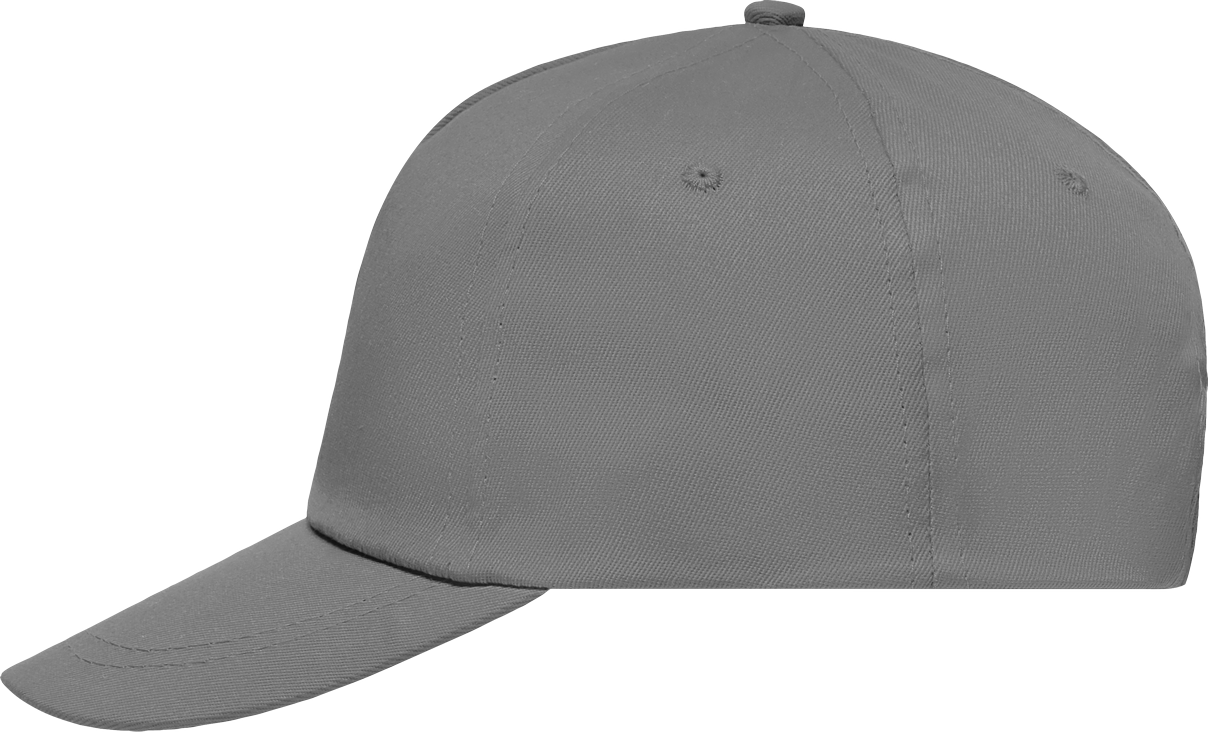 5 Panel Promo Cap Lightly Laminated darkgrey One Size
