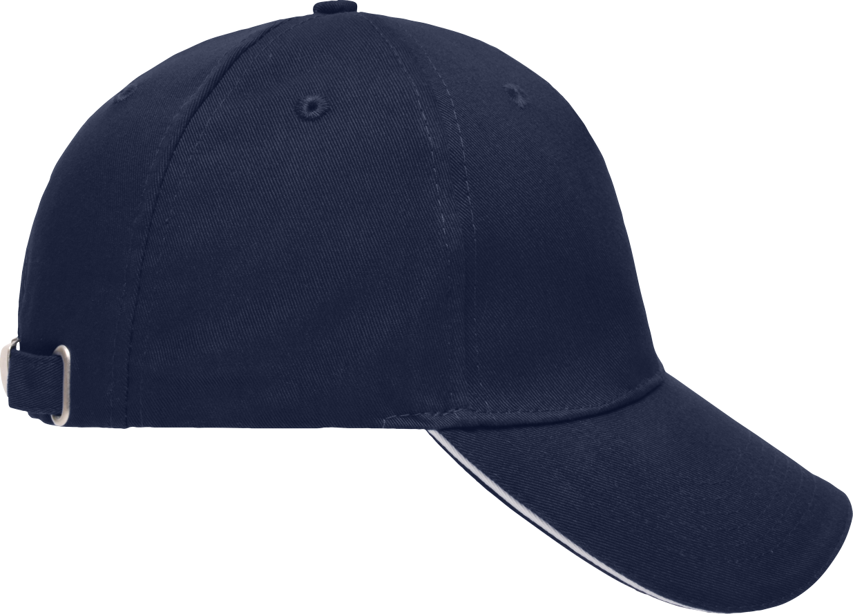5 Panel Sandwich Cap | Einstellbar navy/white One Size