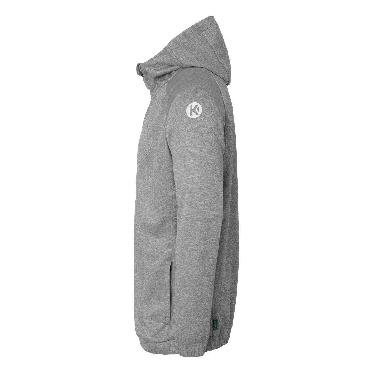 Ambition 28 Kapuzenjacke dark grau melange/weiß 3XL