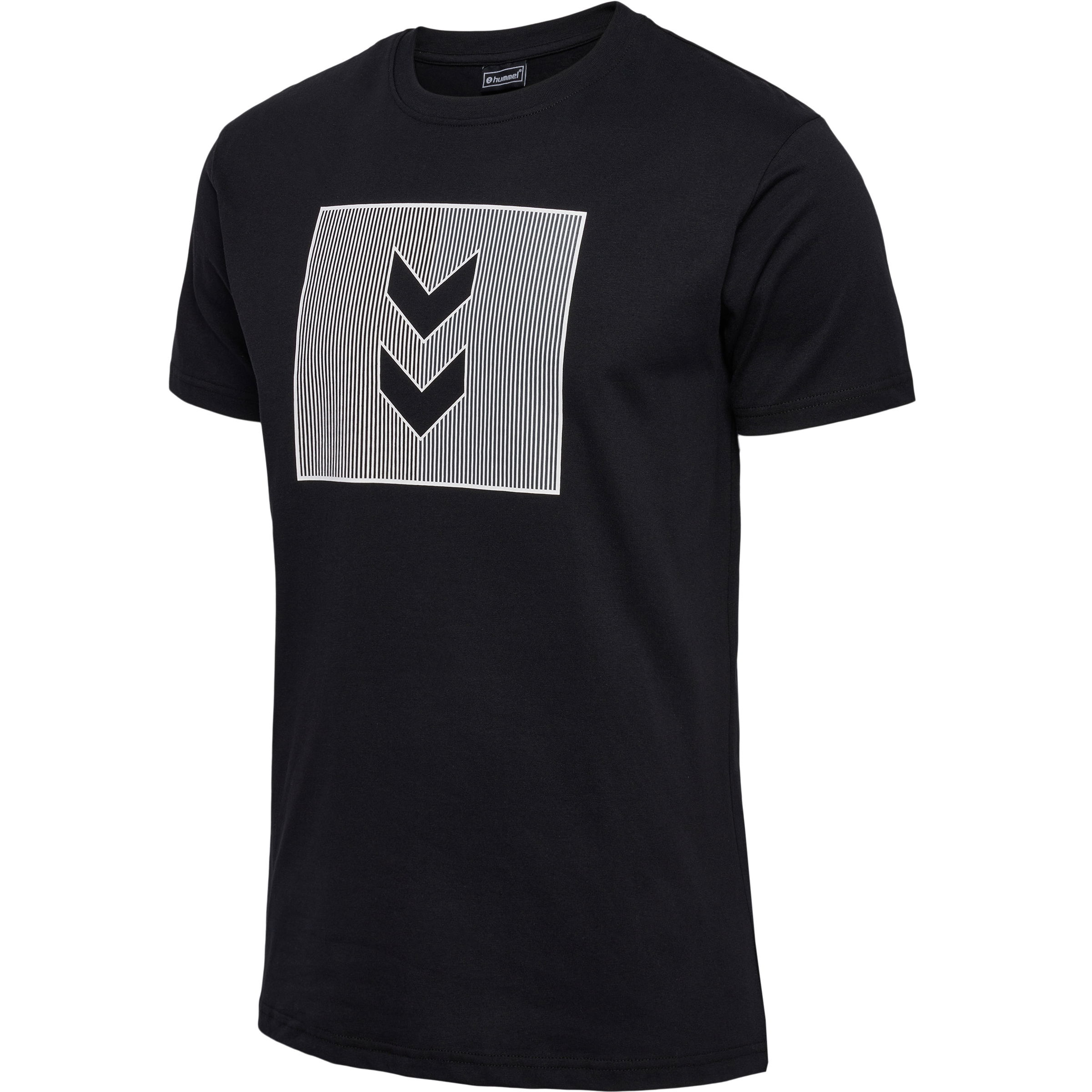 hmlACTIVE STRIPE CO TEE S/S black XL