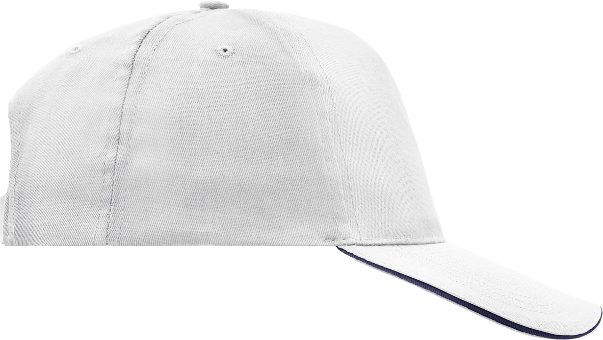 5 Panel Promo Sandwich Cap white/navy One Size