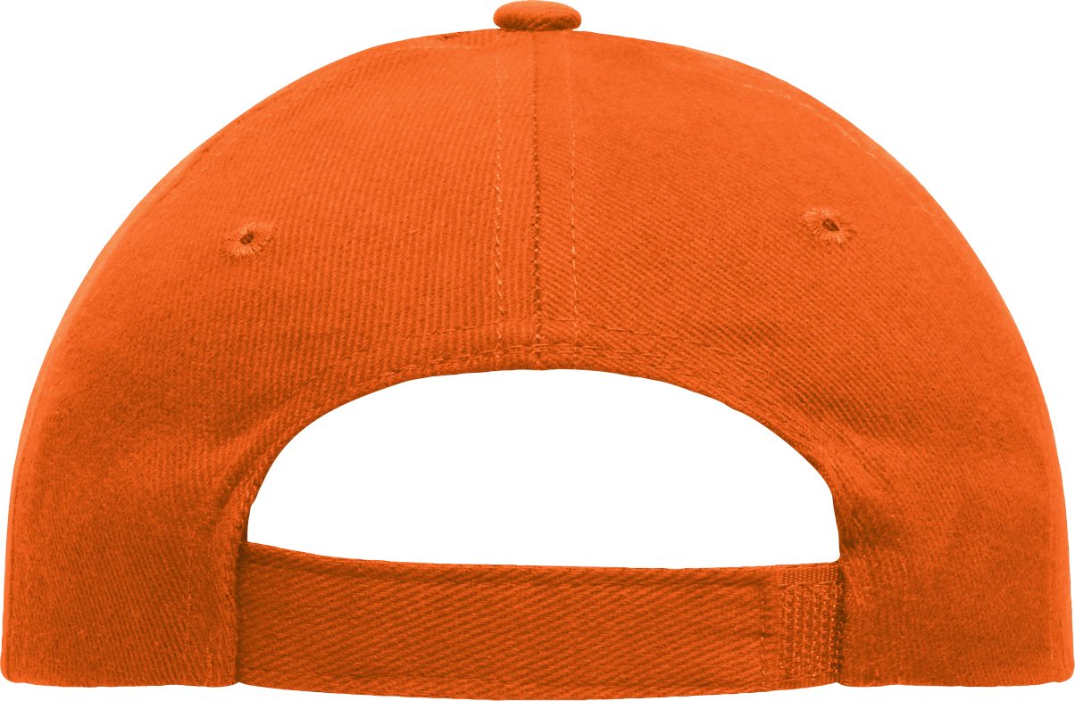 5 Panel Cap Heavy Cotton orange One Size