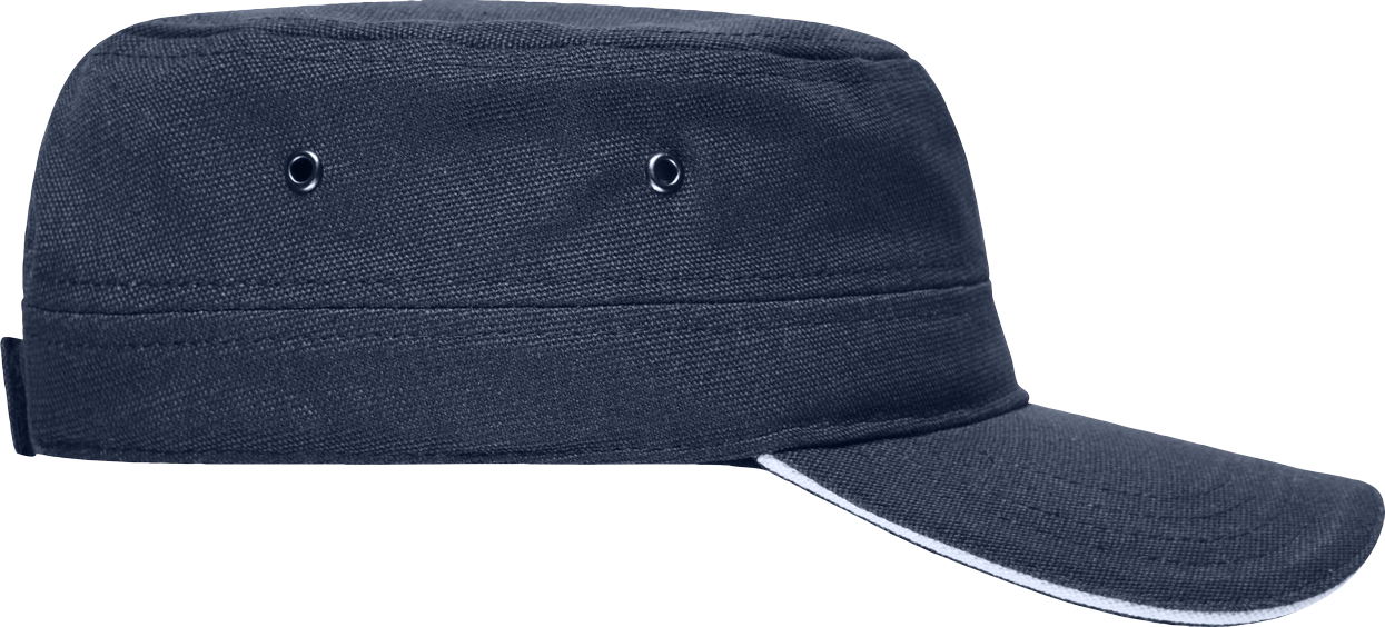 Military Sandwich Cap navy/white One Size