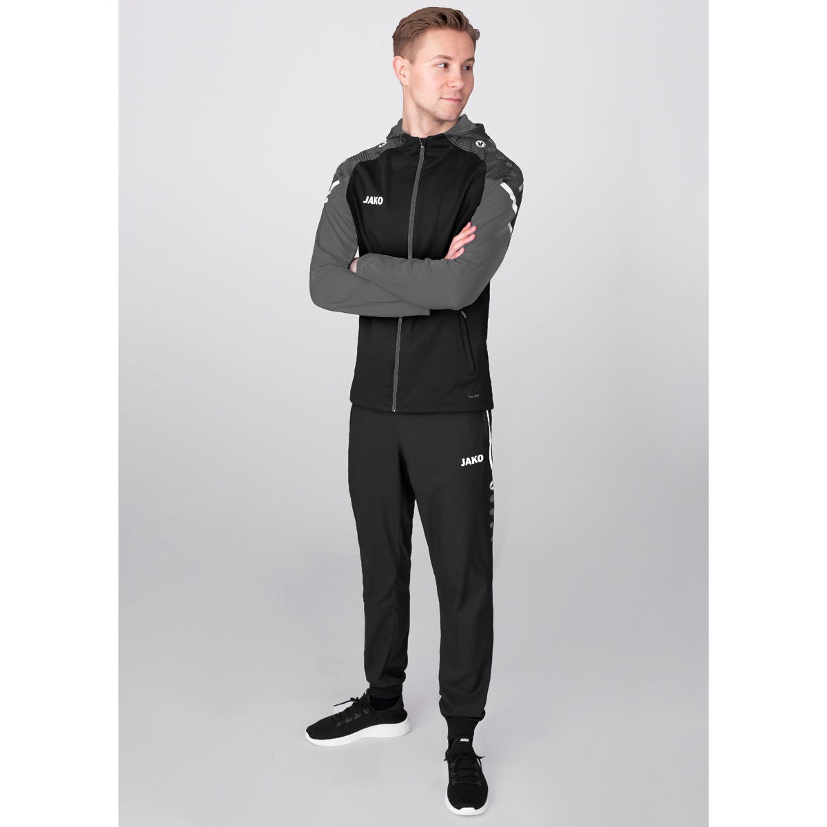 Kapuzenjacke Performance schwarz/anthra light XXL