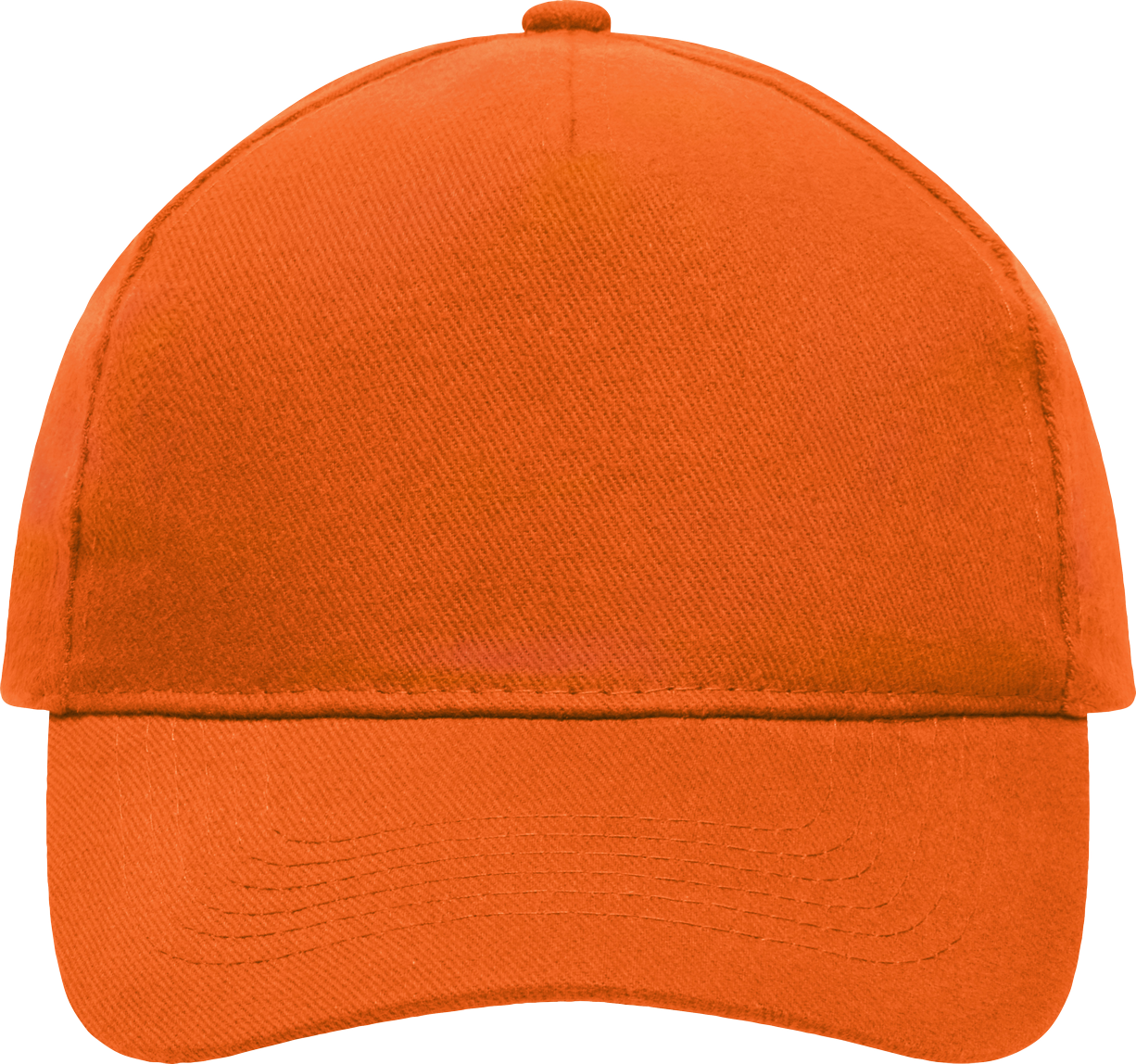 5 Panel Cap Heavy Cotton orange One Size