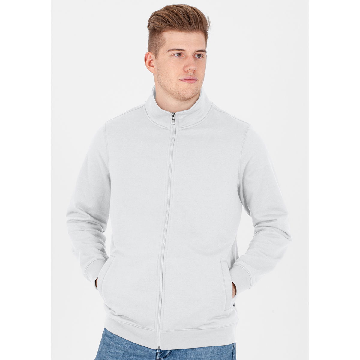 Sweatjacke Doubletex weiß XXL