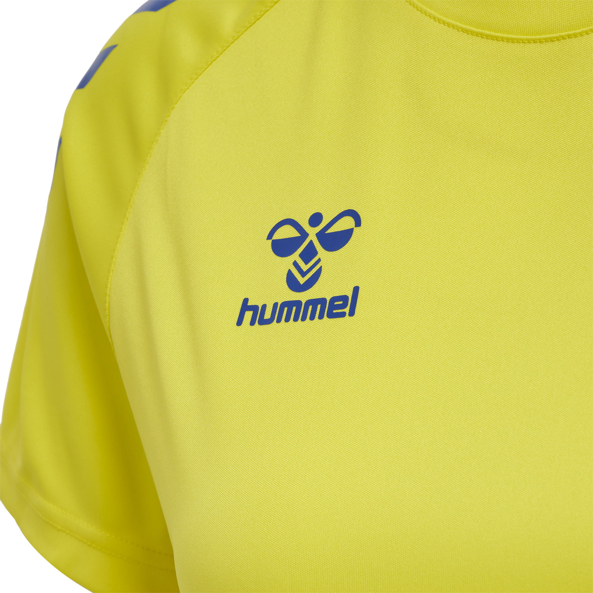 hmlCORE XK CORE POLY TEE  S/S WOMAN blazing yellow/true blue XS