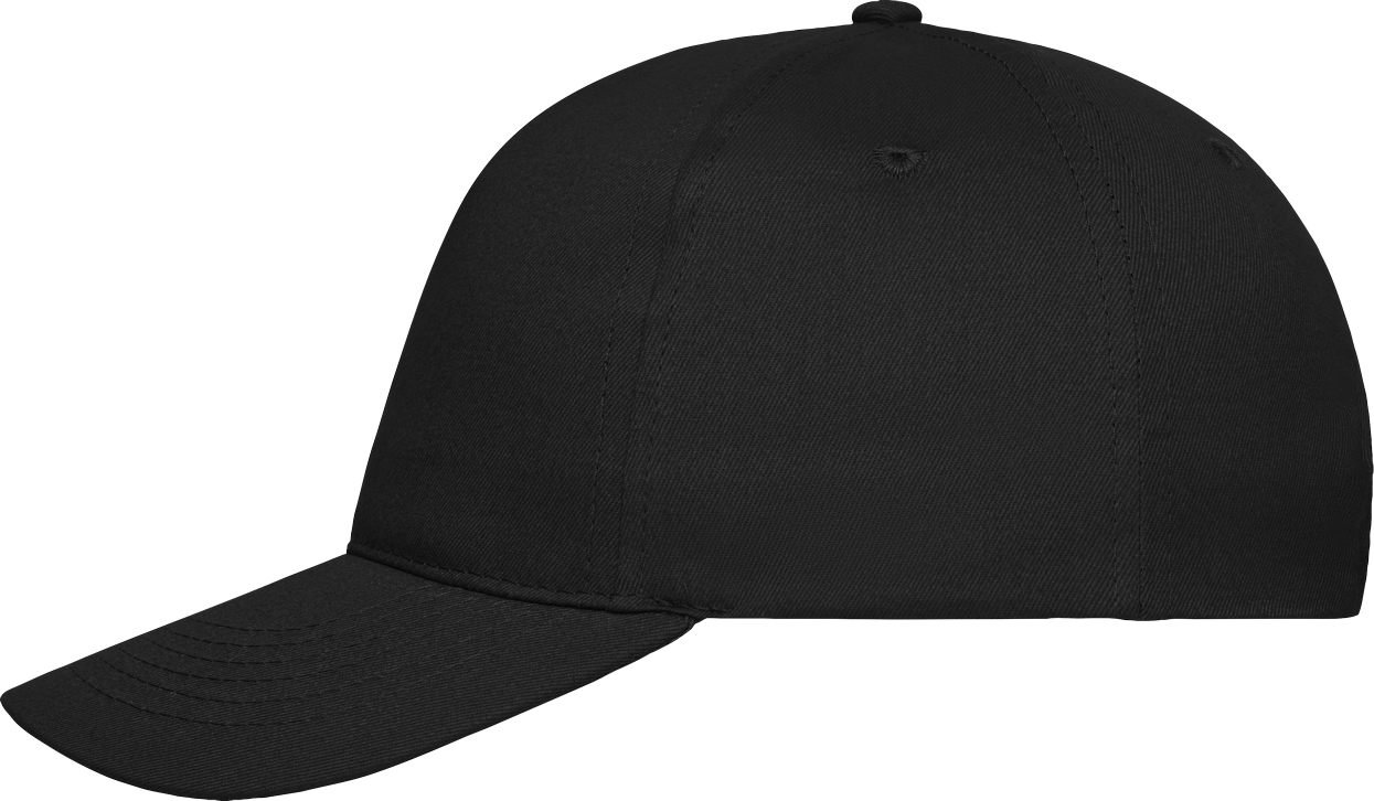 5 Panel Cap Bio Cotton black One Size