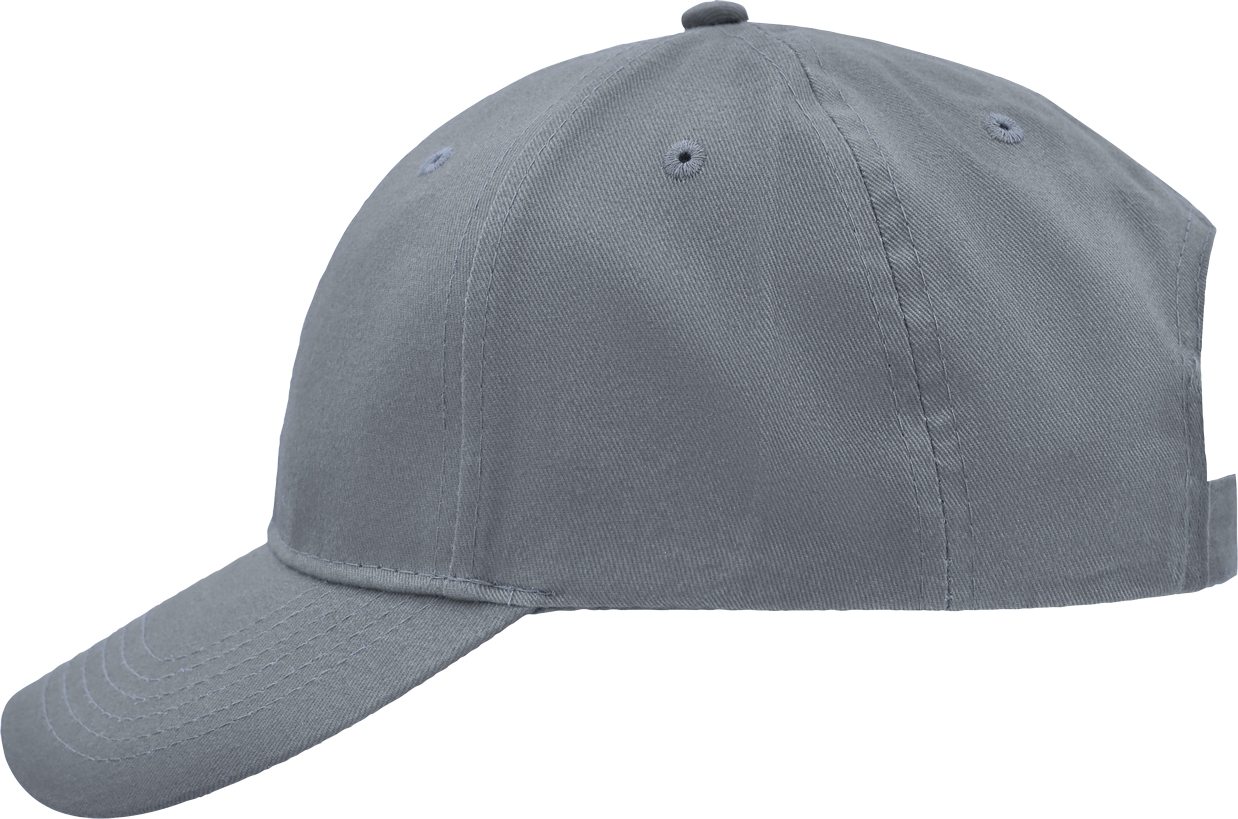 Brushed 6 Panel Cap grey One Size