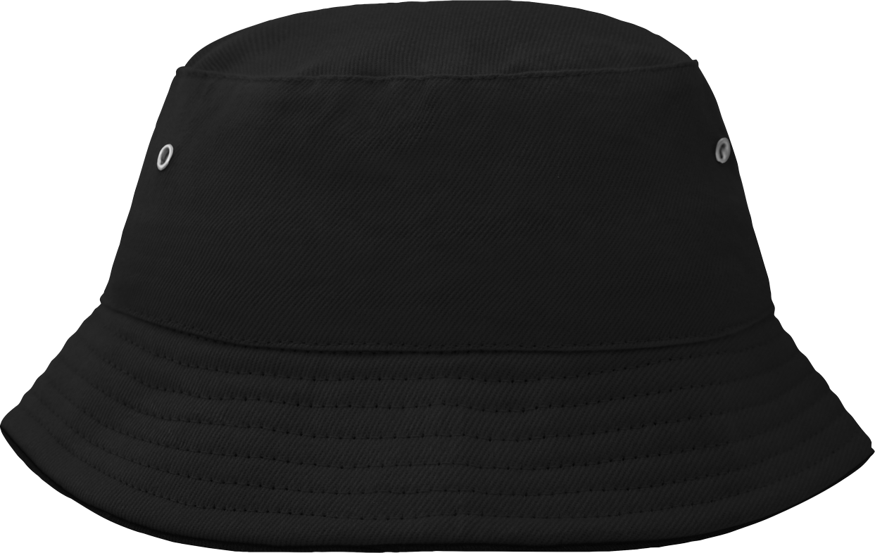 Fisherman Piping Hat for Kids black/black One Size