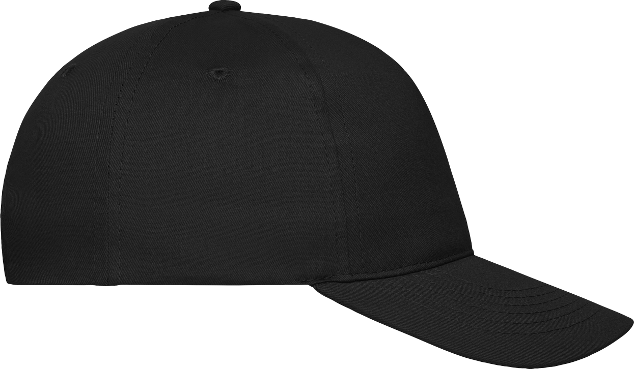 5 Panel Cap Bio Cotton black One Size