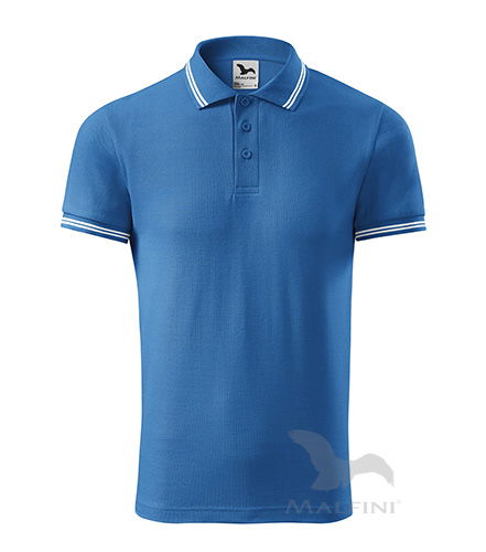 Urban Polohemd Herren azureblau 2XL