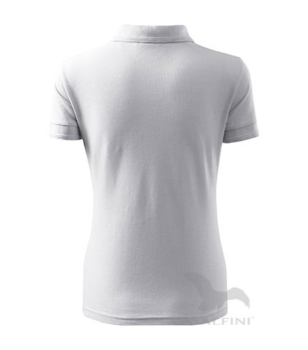 Pique Polo Polohemd Damen weiss XS