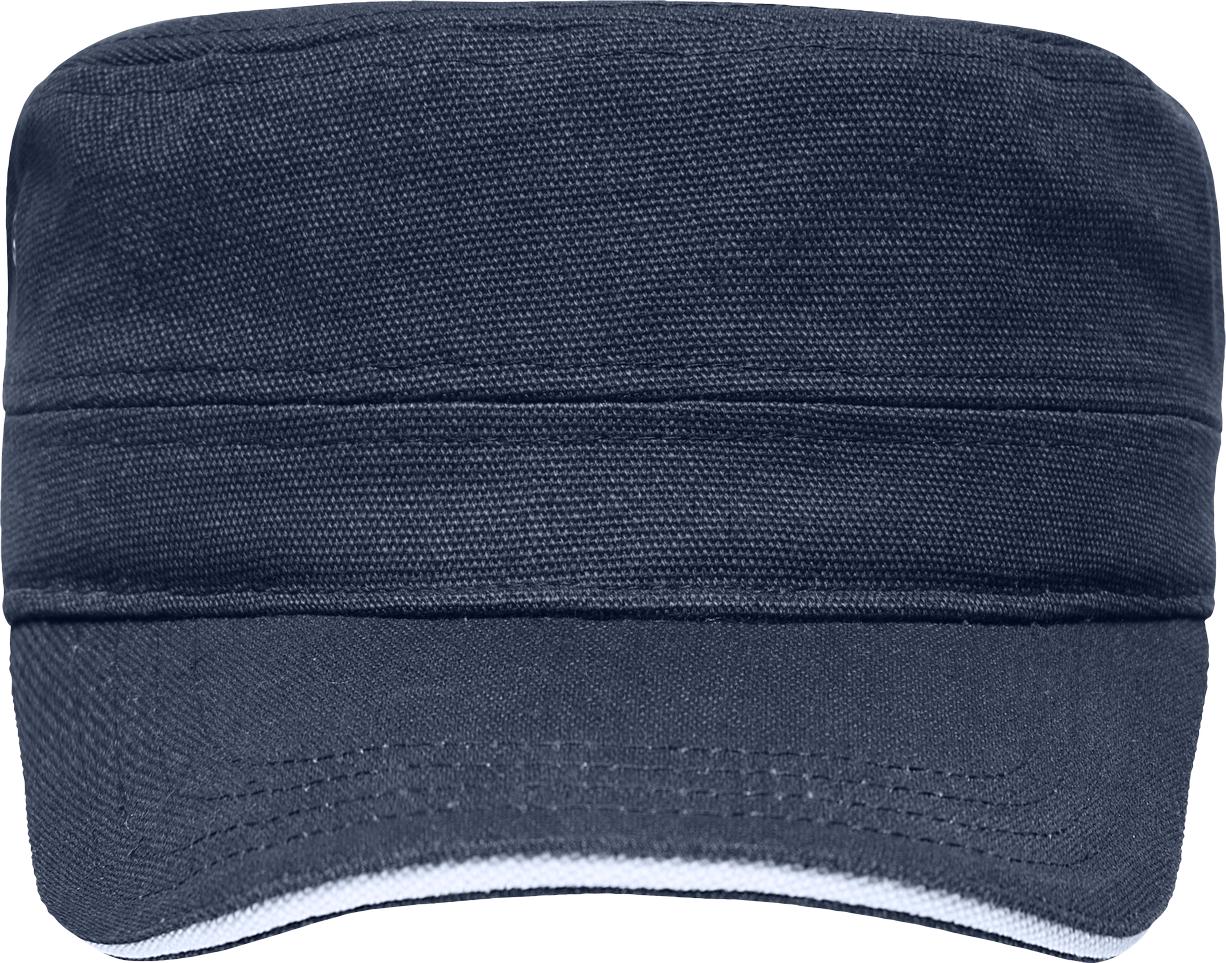 Military Sandwich Cap navy/white One Size