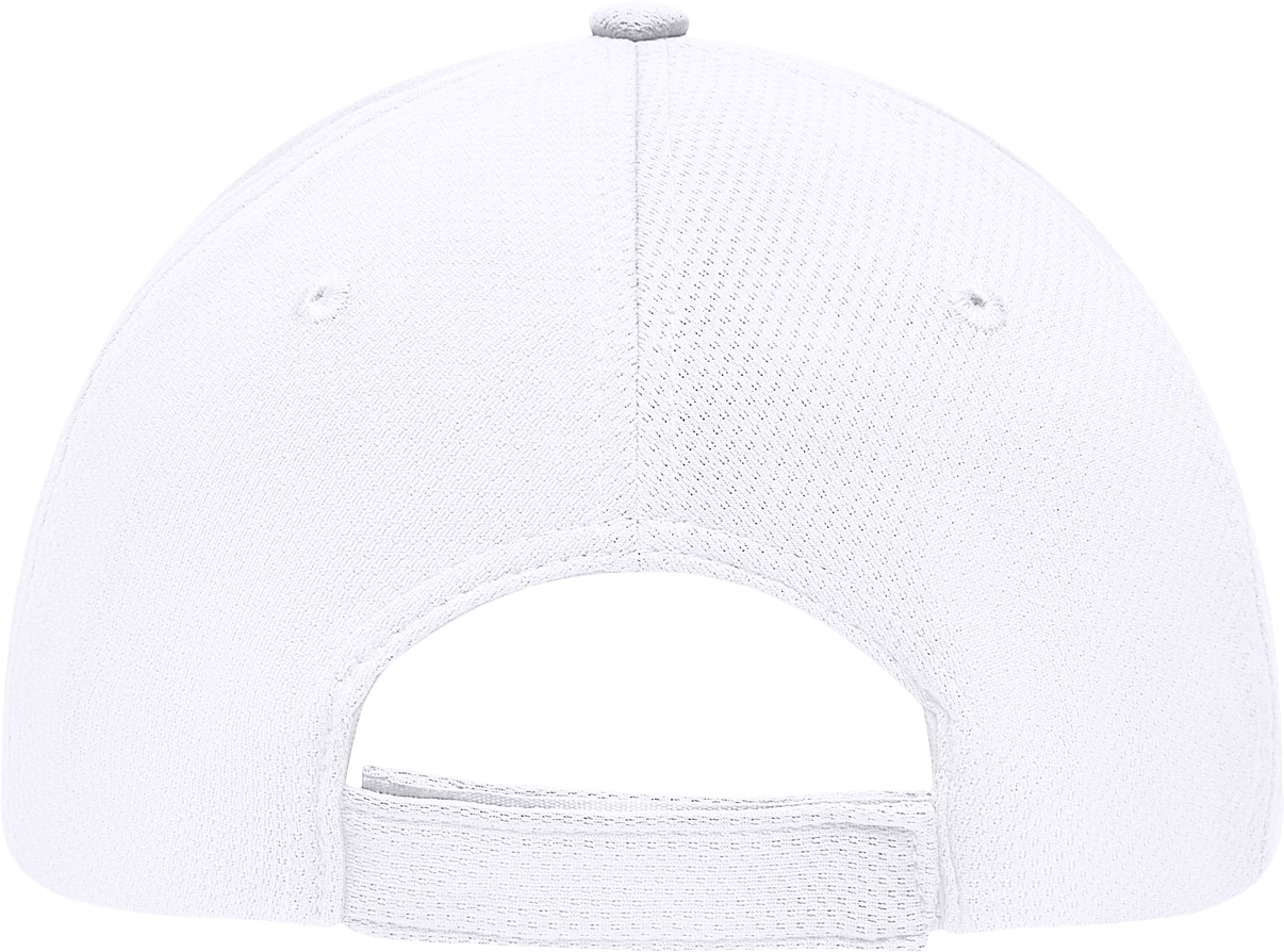 6 Panel Sport Mesh Cap white One Size