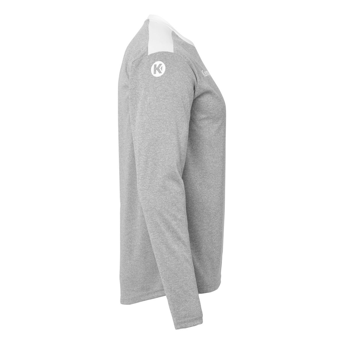 Emotion 27 Langarmshirt dark grau melange/weiß 3XL