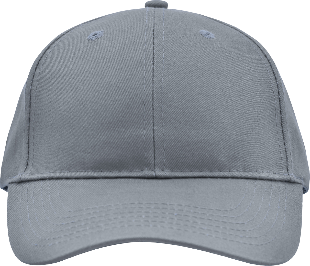 Brushed 6 Panel Cap grey One Size