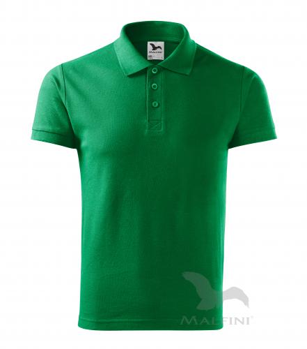 Cotton Polohemd Herren grasgrün L