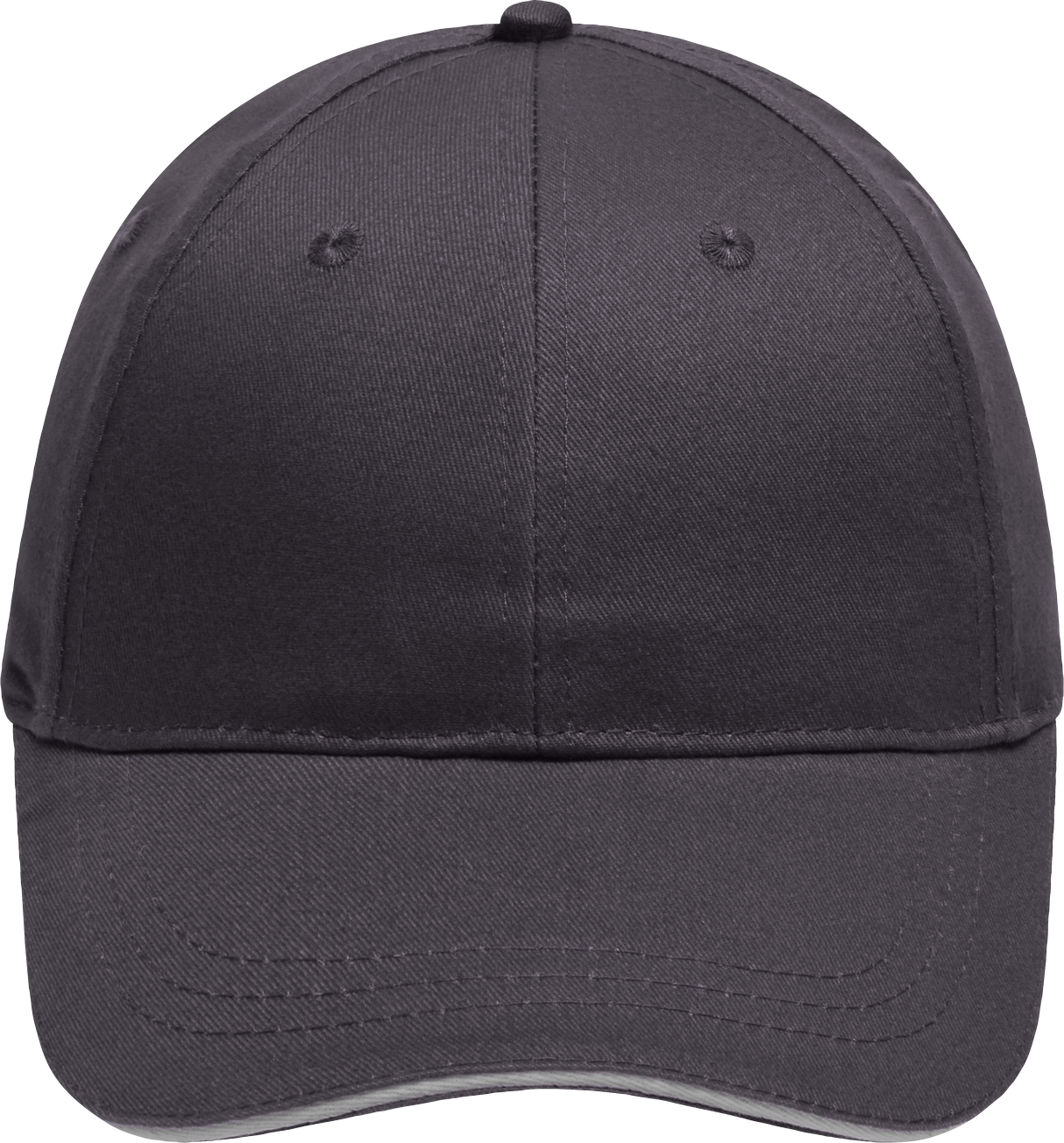 6 Panel Brushed Sandwich Cap carbon/lightgrey One Size