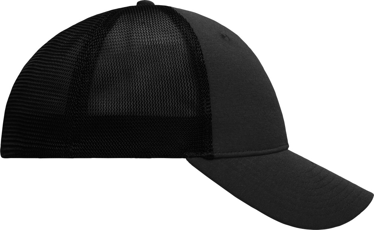 6 Panel Elastic Fit Mesh Cap black/black L/XL