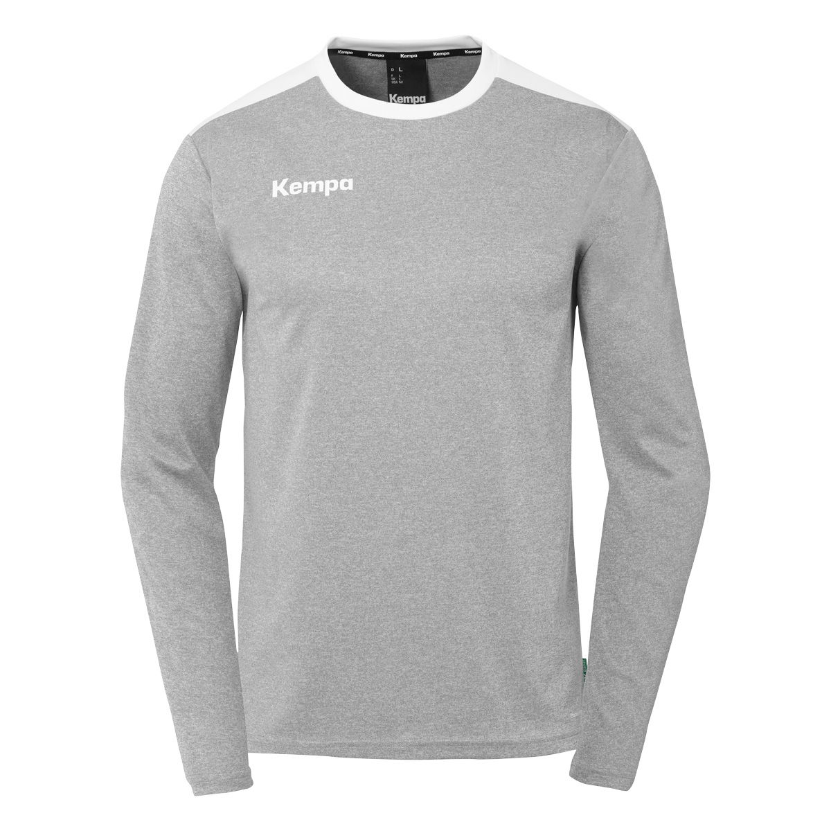Emotion 27 Langarmshirt dark grau melange/weiß 3XL