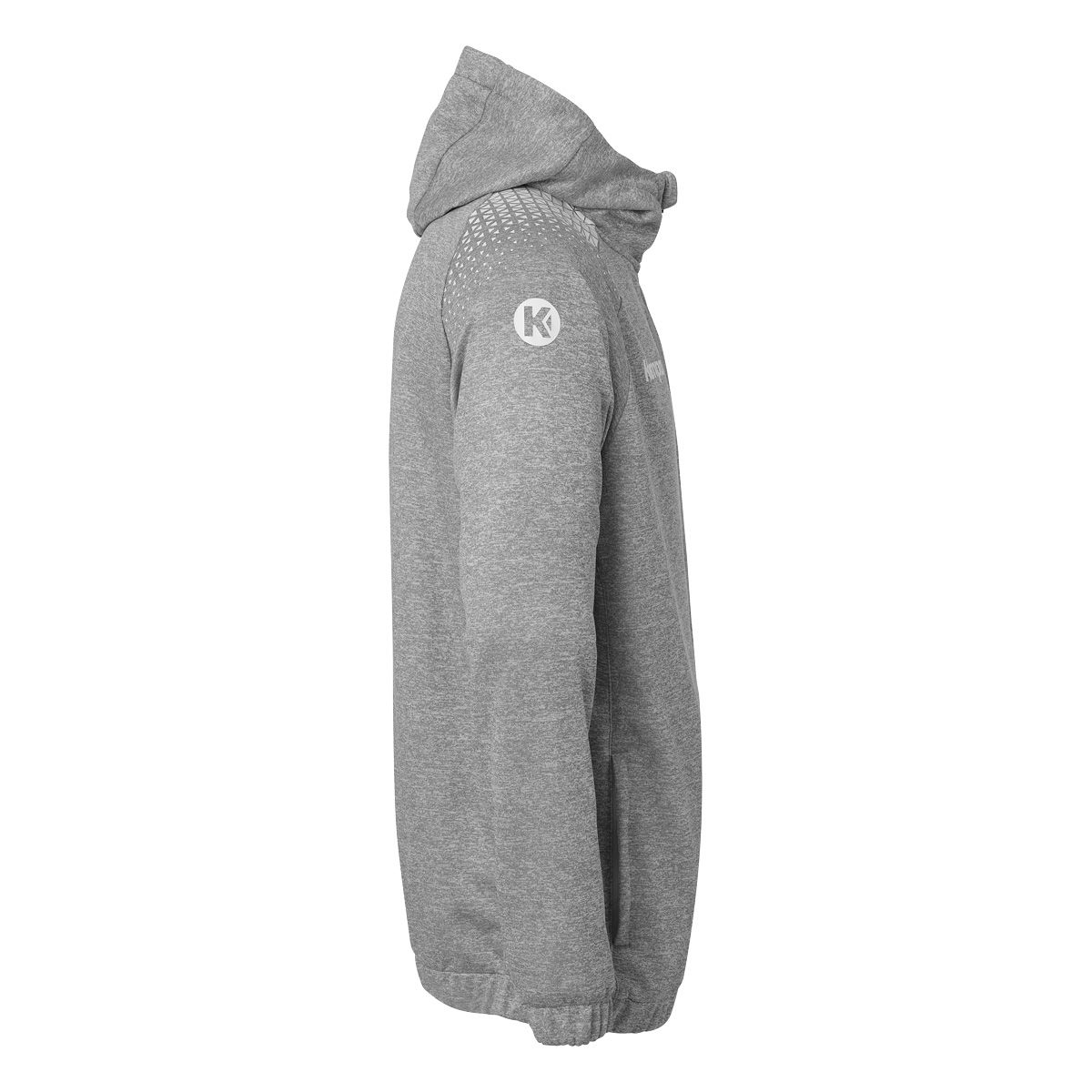 Ambition 28 Kapuzenjacke dark grau melange/weiß 3XL
