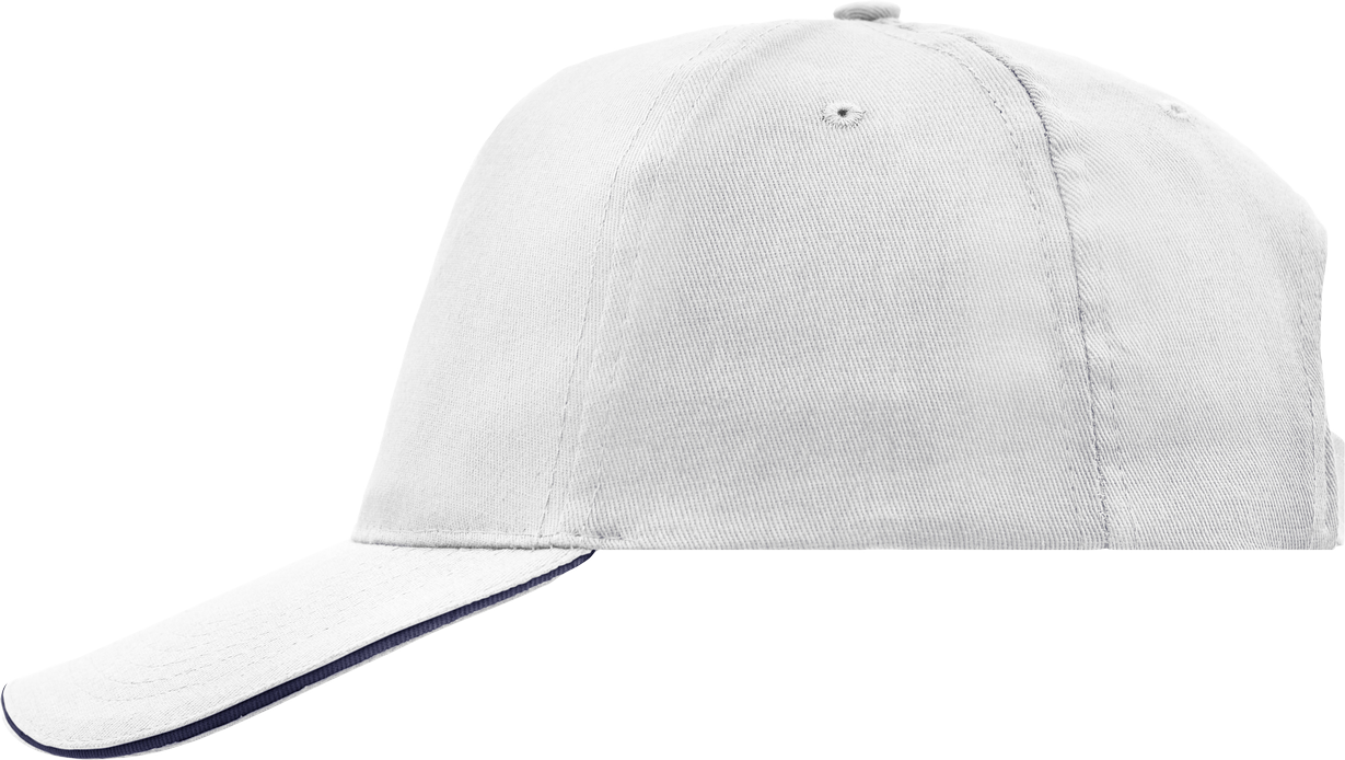 5 Panel Promo Sandwich Cap white/navy One Size