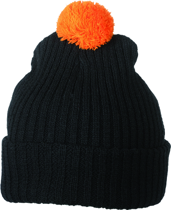 black/orange