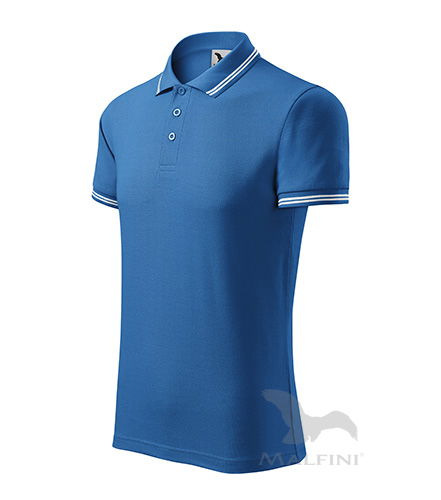 Urban Polohemd Herren azureblau 2XL