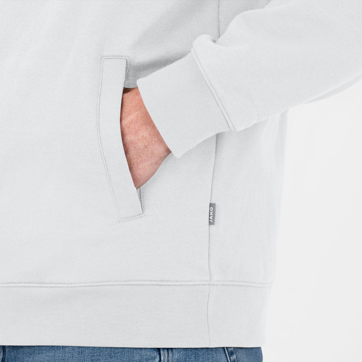 Sweatjacke Doubletex weiß XXL