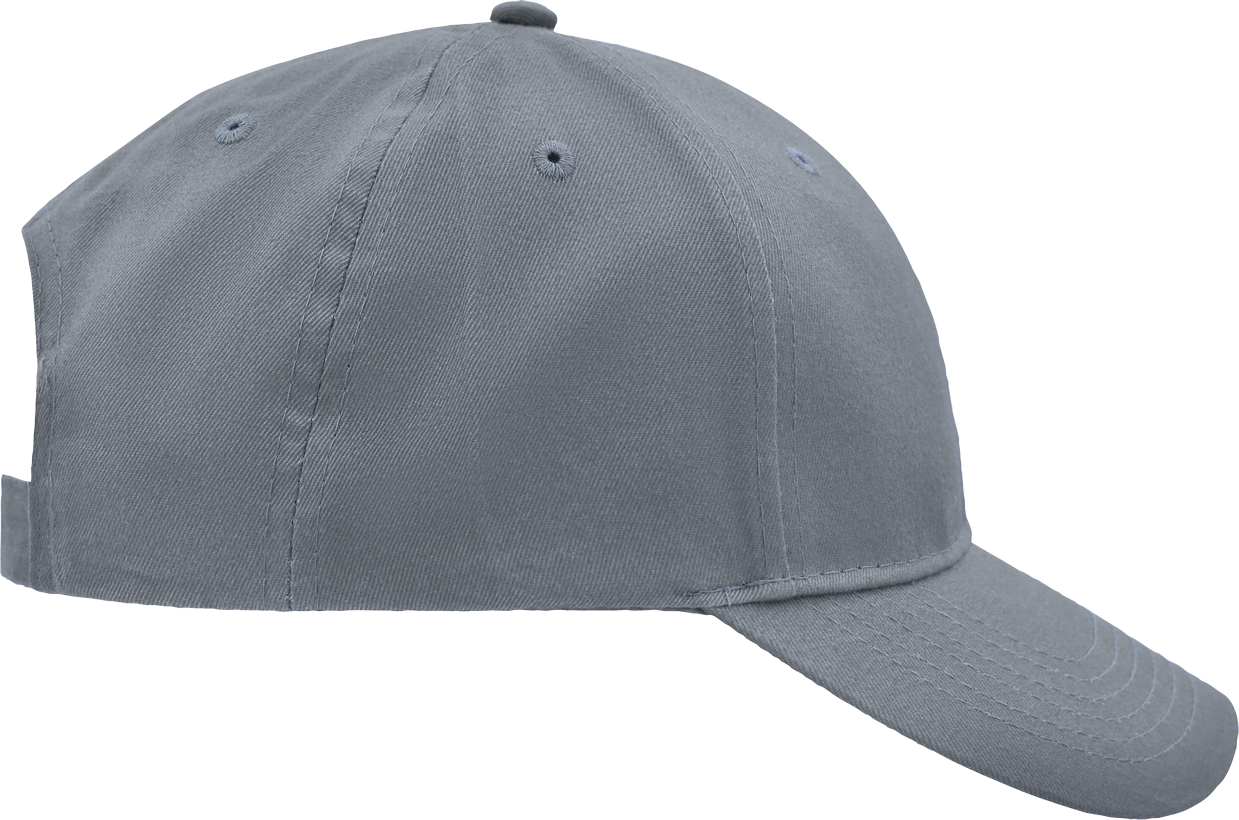 Brushed 6 Panel Cap grey One Size