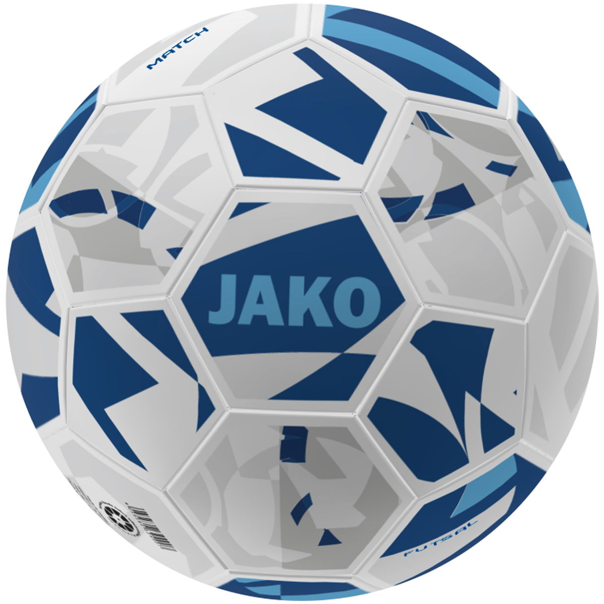 Spielball Futsal| Fussball weiß/navy/skyblue 4