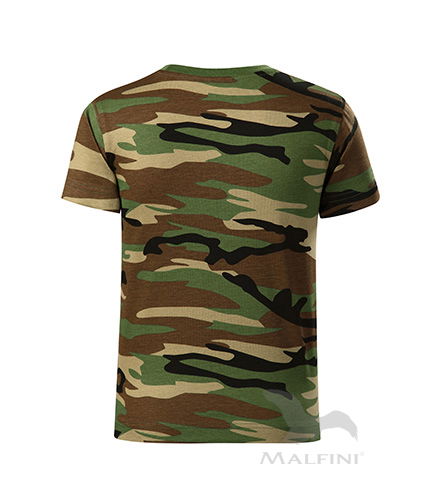 Camouflage T-Shirt Kinder camouflage braun 134 cm/8 Jahre
