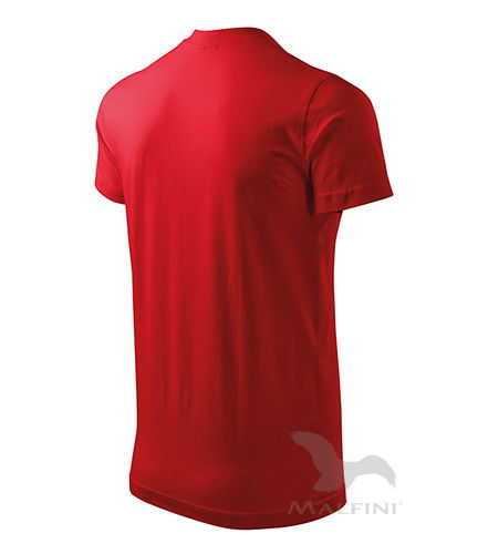 Heavy V-Neck T-Shirt unisex rot 2XL