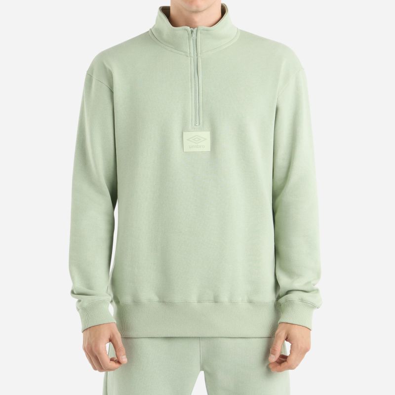 Small Logo 1/4 Zip Fleece Frosty Green XXL