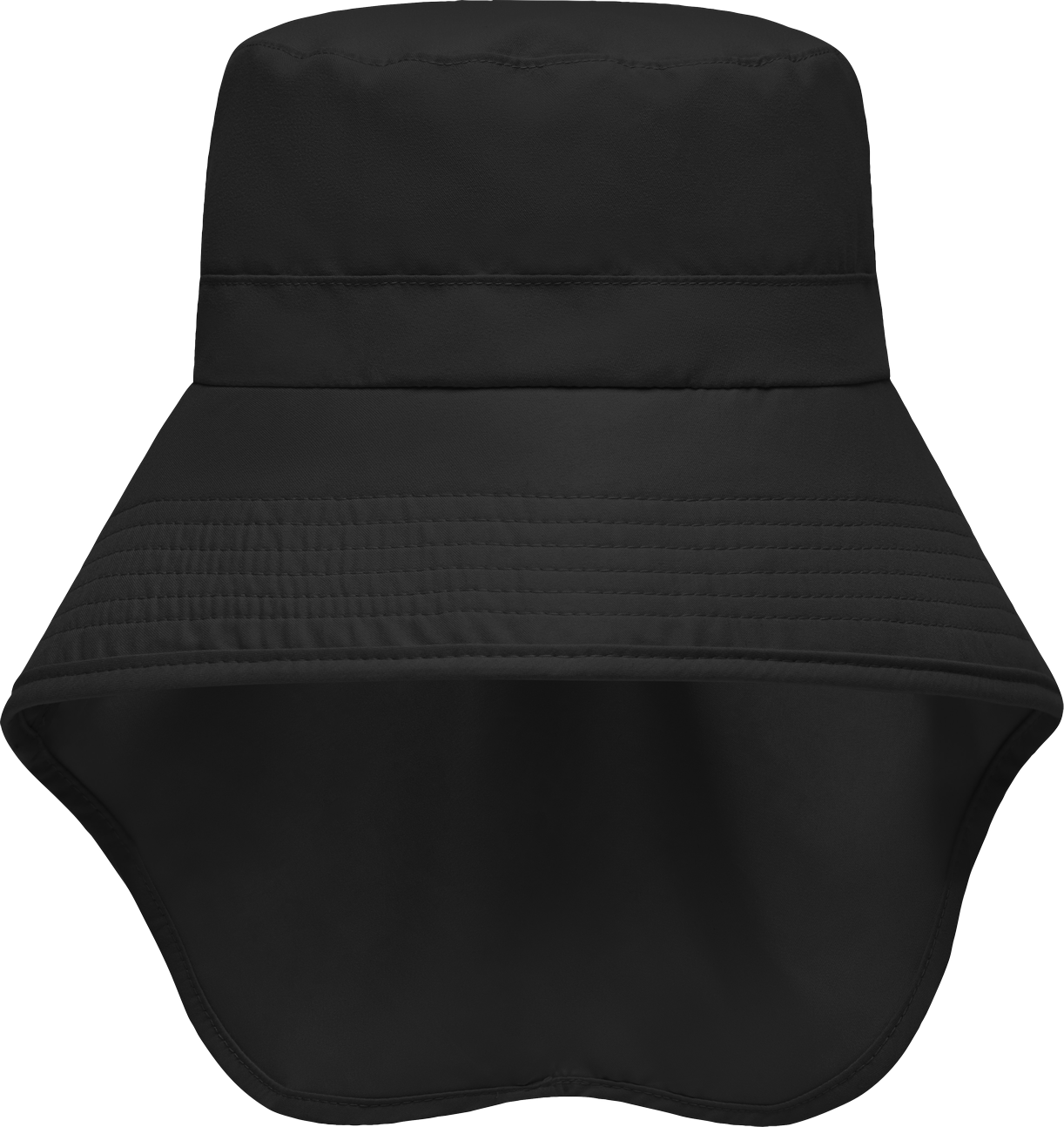 Function Hat with Neck Guard black One Size