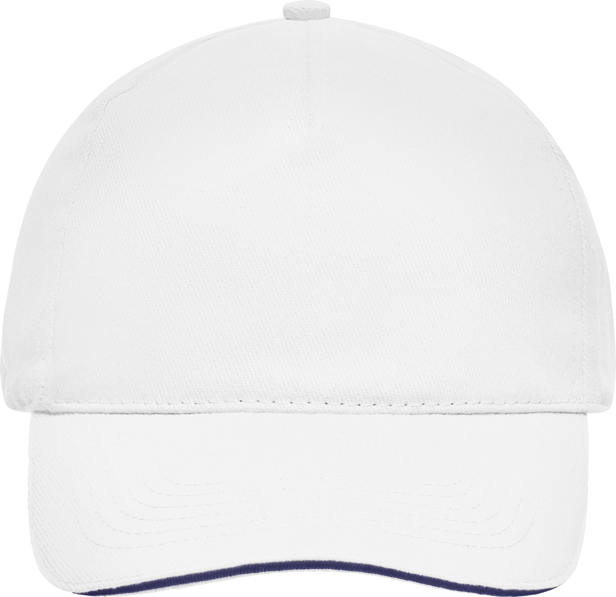 5 Panel Sandwich Cap white/navy One Size