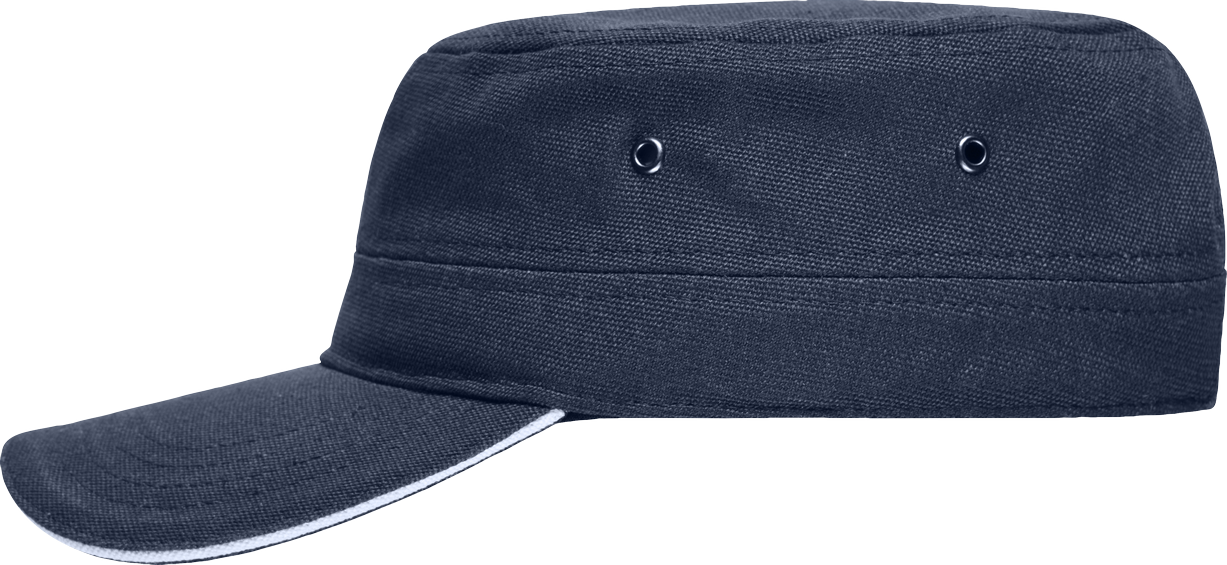 Military Sandwich Cap navy/white One Size