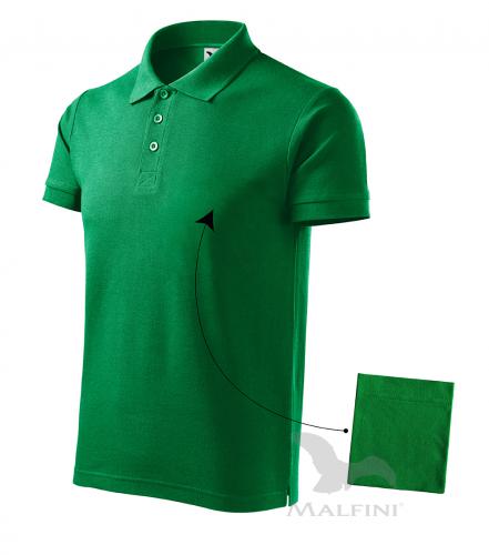 Cotton Polohemd Herren grasgrün L