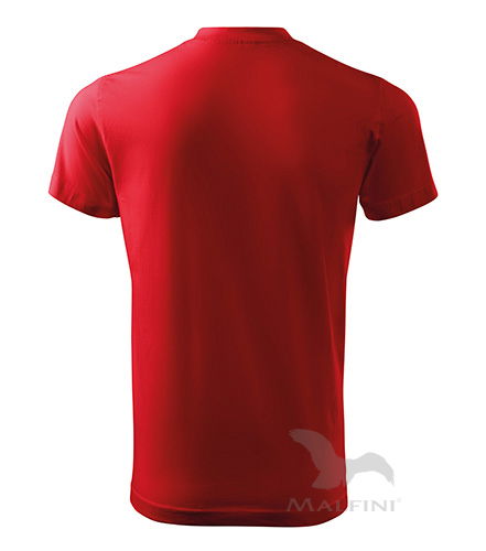 Heavy V-Neck T-Shirt unisex rot 2XL